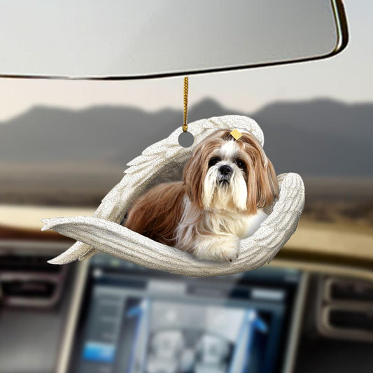 Shih tzu sleeping angel shih tzu lovers dog moms ornament OO0424