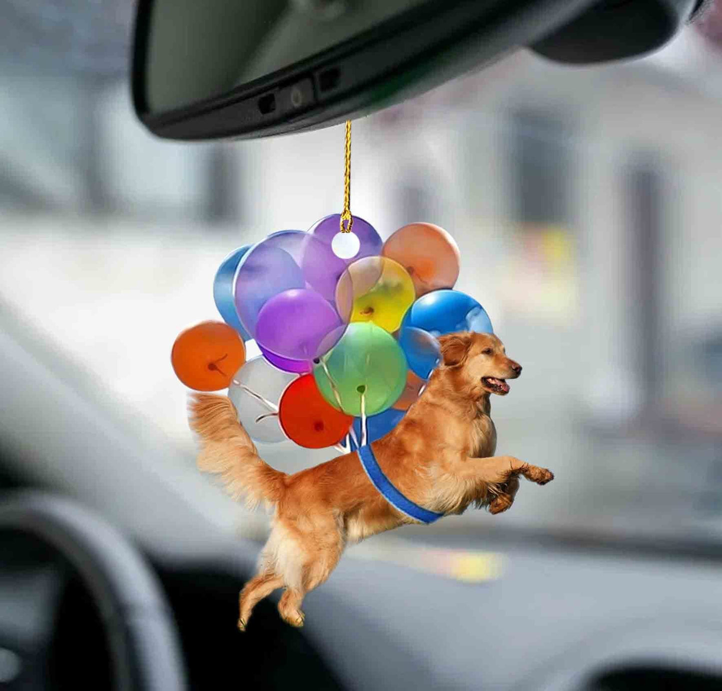 Golden Retriever Fly With Bubbles Dog Hanging Ornament Dog Ornament Lasfour OO0802
