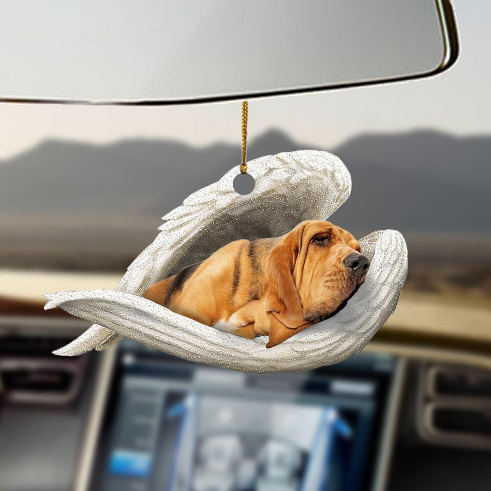 Bloodhound sleeping angel Bloodhound lovers ornament OO0471
