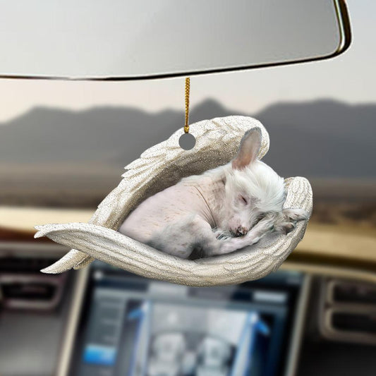 Chinese Crested Dog sleeping angel Chinese Crested Dog lovers labs lovers dog moms ornament OO0426