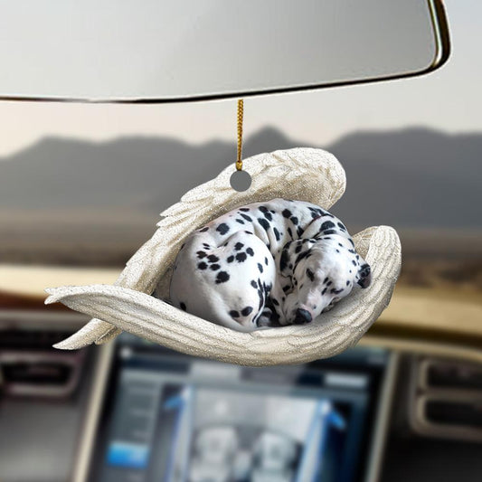 Dalmatian sleeping angel dalmatian lovers dog moms ornament OO0492
