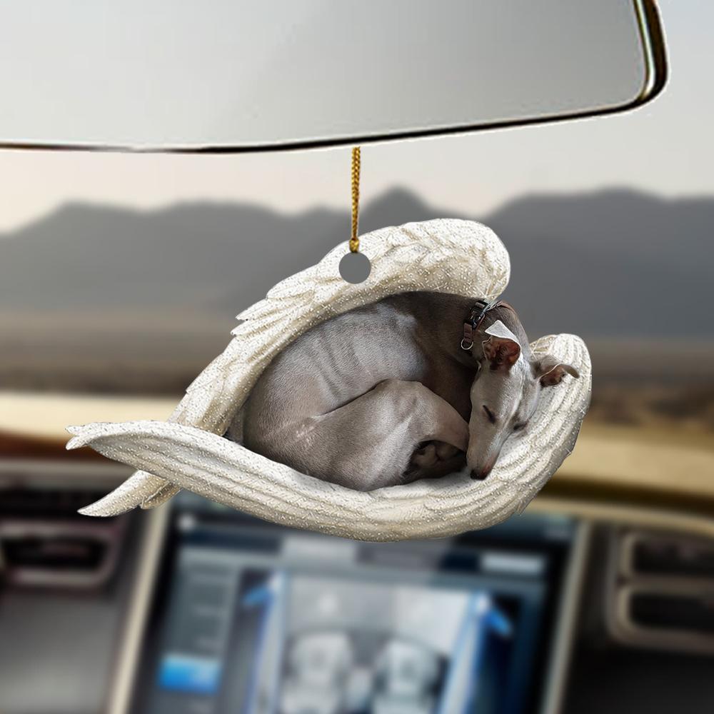 Greyhound sleeping angel greyhound lovers dog moms ornament OO0375
