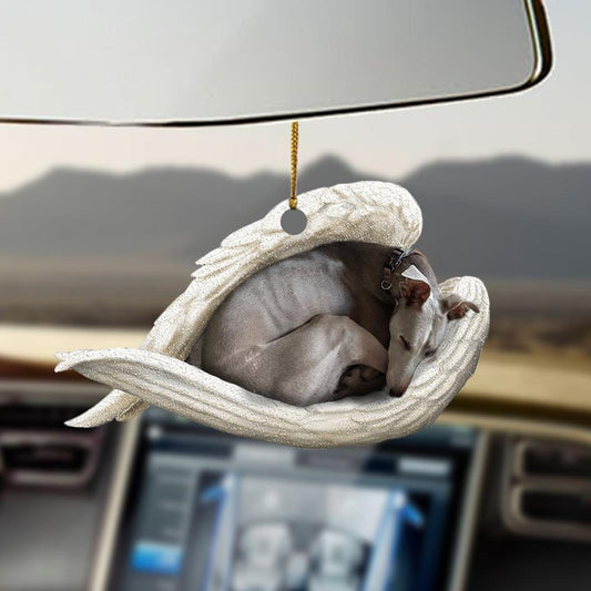 Greyhound sleeping angel greyhound lovers dog moms ornament OO0375