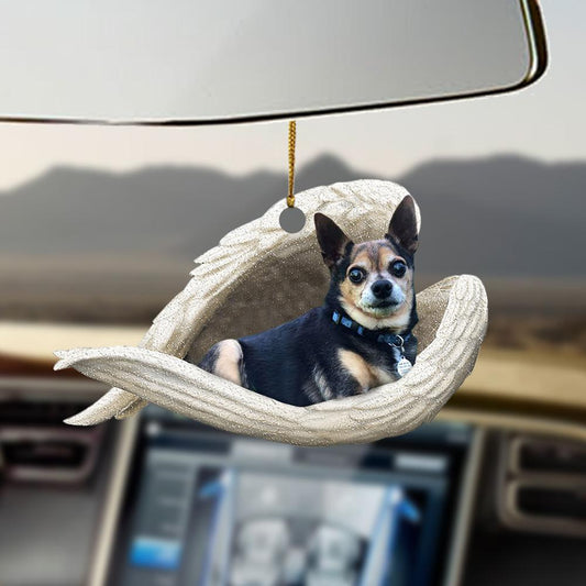 Tricolor chihuahua sleeping angel tricolor chihuahua lover dog lover ornament cus tjl SO1447