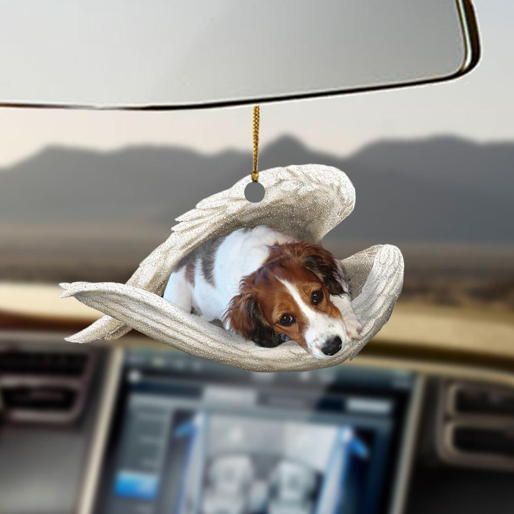 Nederlandse Kooikerhondje sleeping angel dog moms ornament cus tjl OO0368