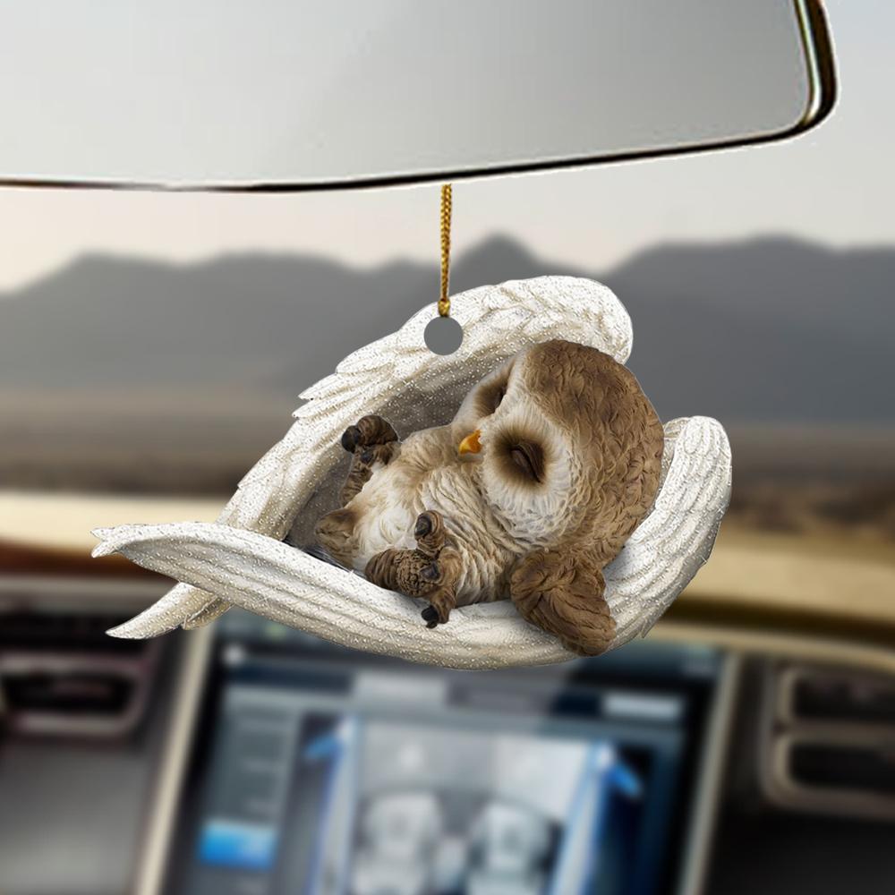 Owl sleeping angel owl lovers bird lovers ornament OO0486