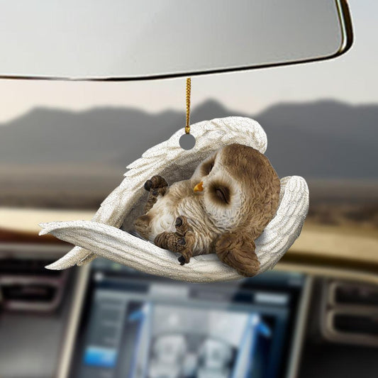 Owl sleeping angel owl lovers bird lovers ornament OO0486