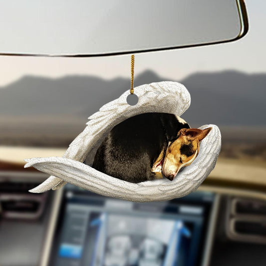 Rat Terrier sleeping angel Rat Terrier lovers dog moms ornament OO0398