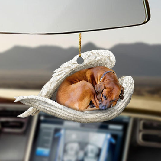 Rhodesian Ridgeback sleeping angel Rhodesian Ridgeback lovers dog moms ornament SO1468