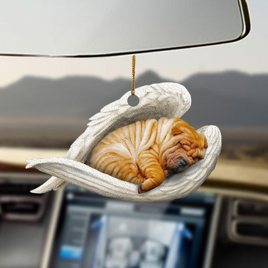 Shar pei sleeping angel shar pei lovers dog moms ornament SO1470