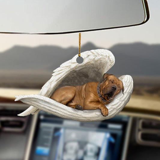 Tosa sleeping angel tosa lovers dog mom ornament OO0354