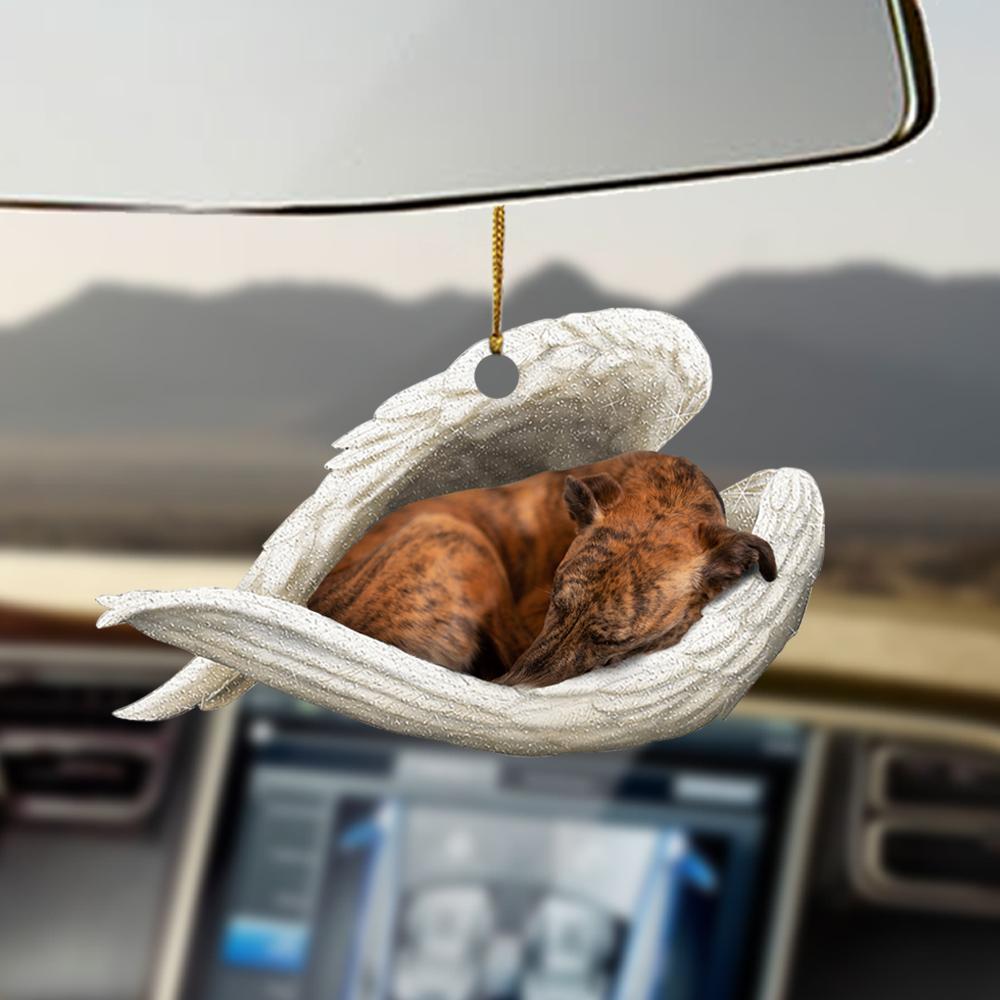 Whippet sleeping angel whippet lovers dog moms ornament OO0376