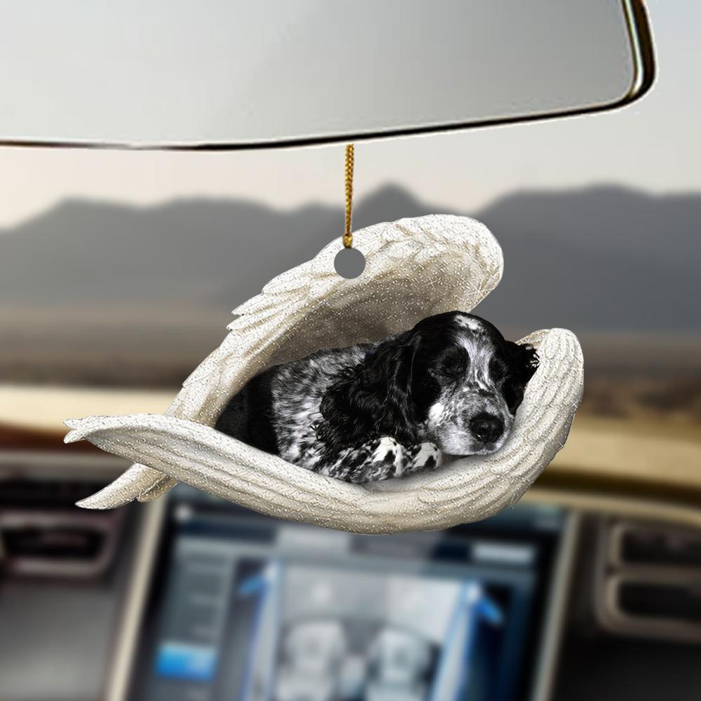 Blue roan cocker spaniel sleeping angel blue roan cocker spaniel lover dog mom ornament OO0404