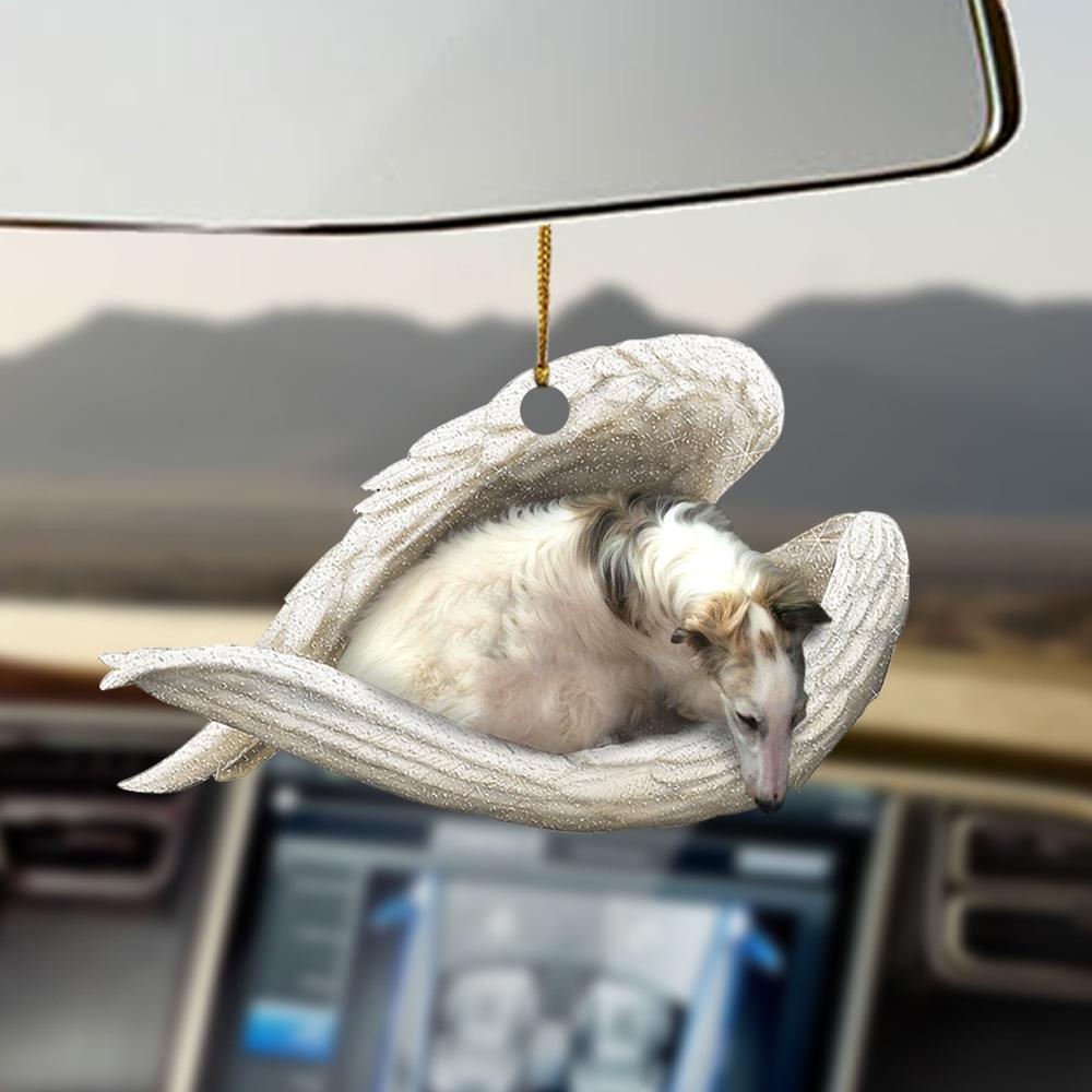 Borzoi sleeping angel Borzoi lovers dog moms ornament OO0423
