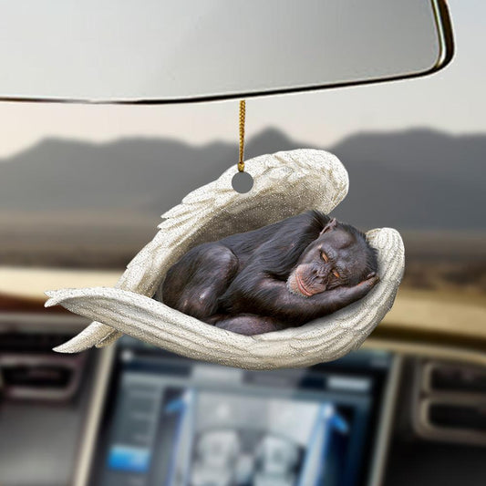 Chimpanzee sleeping angel Chimpanzee lovers ornament OO0389