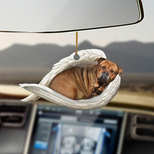 Dog sleeping angel dog moms ornament cus tjl 285 OO0374