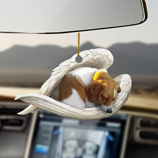 Dog sleeping angel dog lovers ornament cus84 OO0352