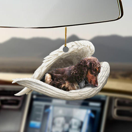 Cocker spaniel sleeping angel cocker spaniel lovers dog lover ornament cus OO0343