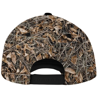 Custom Trout Fishing Camo Baseball Cap, Custom Trout 3D Printed Caps For Fisherman CP0531