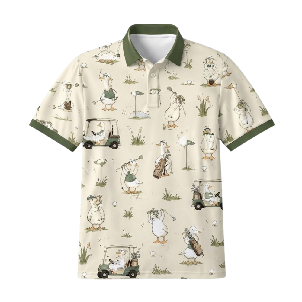 Goose Funny Golf Mens Polo Shirt, Goose Lover Golf Shirt GE0609