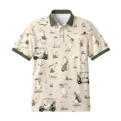 Goose Funny Golf Mens Polo Shirt, Goose Lover Golf Shirt GE0609