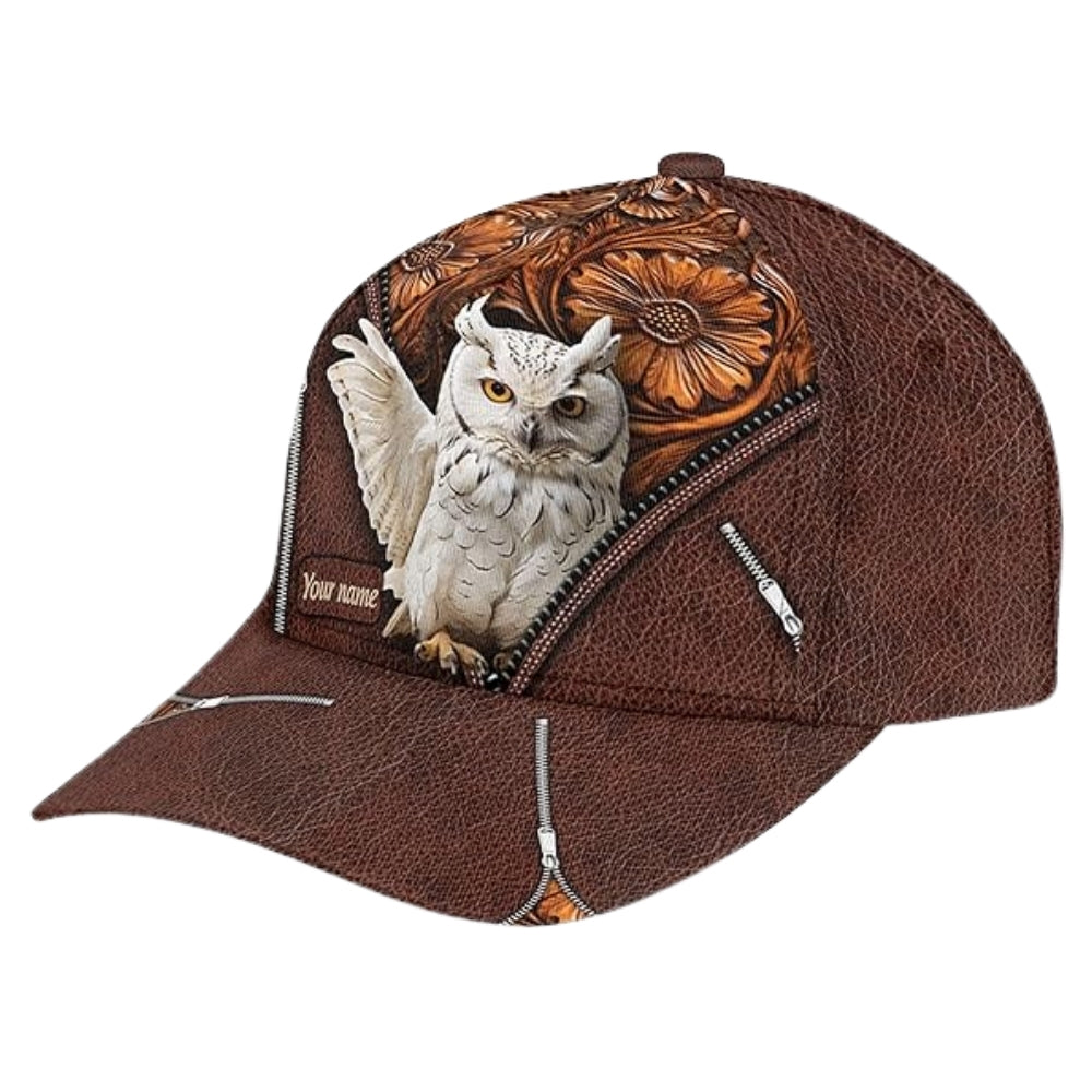 Custom Owl 3D Baseball Cap With Name, Custom Owl Caps Hats CP0203