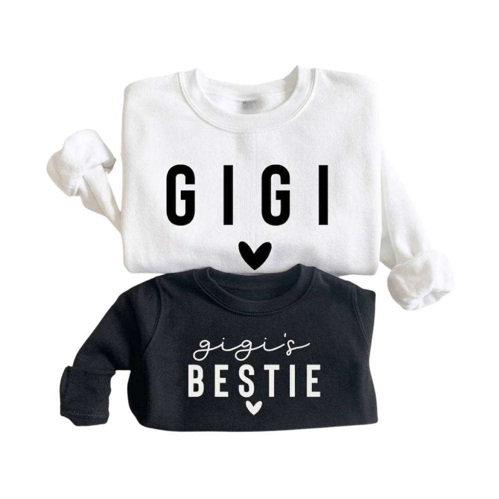 Gigi And Gigi's Bestie Sweatshirt Matching, Grandma And Grandkids Sweatshirts ET1431