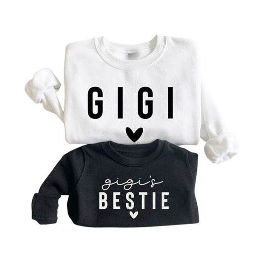 Gigi And Gigi's Bestie Sweatshirt Matching, Grandma And Grandkids Sweatshirts ET1431