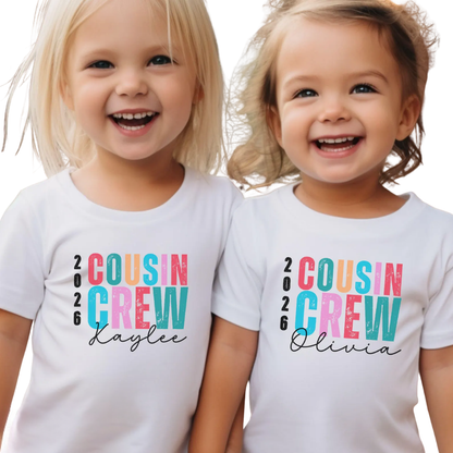 Cousin Crew Custom Name And Year Matching T Shirt, Custom Cousin Matching Shirts ET1268