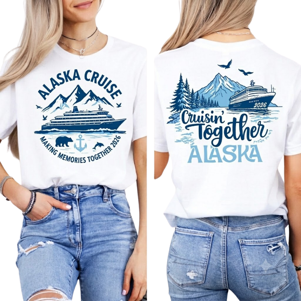 Alaska Cruise Custom Matching Family T Shirt, Custom Cruise Trip Family Shirts ET1244