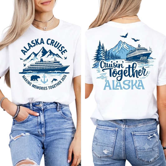 Alaska Cruise Custom Matching Family T Shirt, Custom Cruise Trip Family Shirts ET1244
