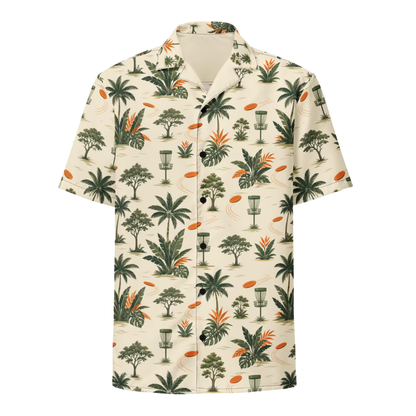 Disc Golf Tropical Hawaiian Shirt For Men, Disc Golf Aloha Shirts DG0002
