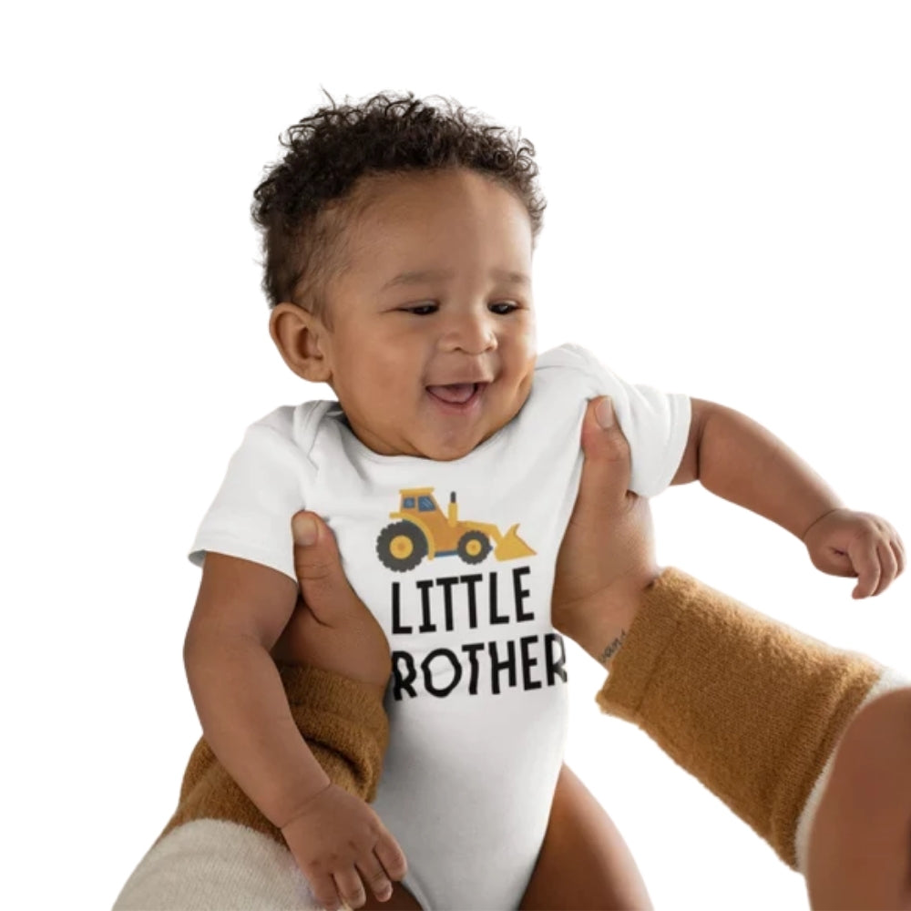 Big Brother Little Brother Construction Matching T Shirt, Construction Sibling Matching Shirts ET1016
