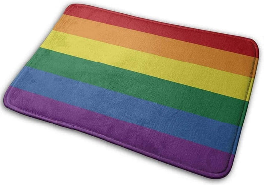 Gay Pride Doormat Non Slip Bath Rug Carpet Bathroom Floor Lgbt Mat For Entry Outdoor Home LO1363
