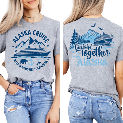 Alaska Cruise Custom Matching Family T Shirt, Custom Cruise Trip Family Shirts ET1244