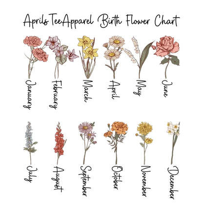 Custom First Mama Now Grandma Sweatshirt With Birth Month Flower, Custom Grandma Sweatshirt 2D0823