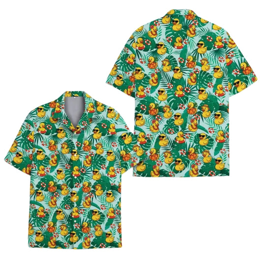 Rubber Duck Tropical Hawaiian Shirt For Men Women, Tropical Duck Lover Hawaiian Shirts HE0167
