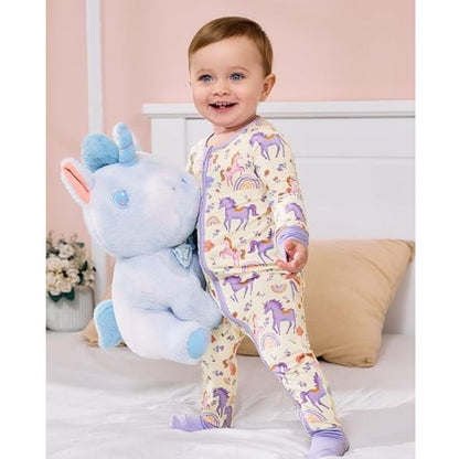 Unicorn Purple Baby Convertible Zippy Romper, Unicorn Baby Romper Convertible BB0370