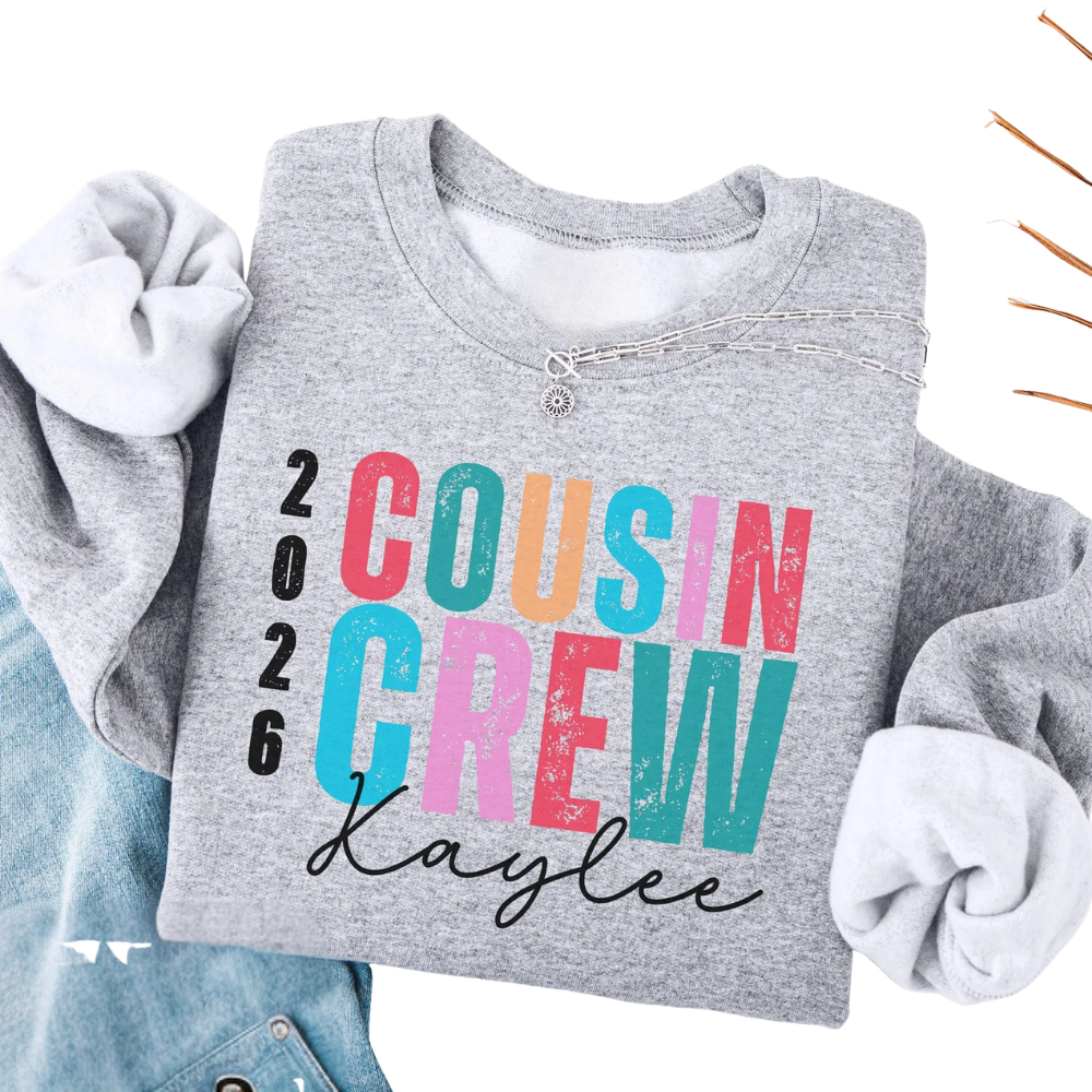 Cousin Crew Custom Name And Year Matching T Shirt, Custom Cousin Matching Shirts ET1268