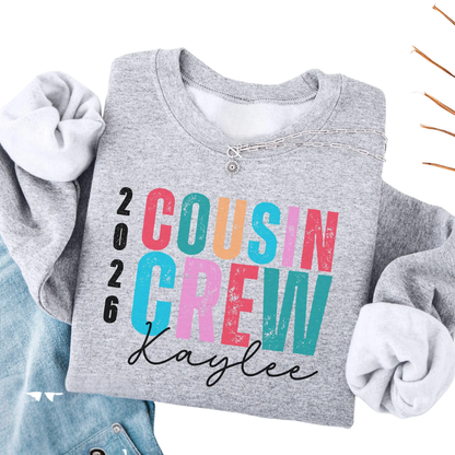 Cousin Crew Custom Name And Year Matching T Shirt, Custom Cousin Matching Shirts ET1268