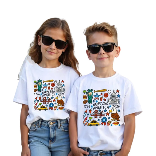 Happy 250th Anniversary Matching Family T Shirts, Matching 4th Of July Family Shirts ET0665