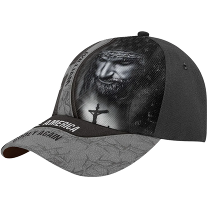 Make America Godly Again Custom Jesus Baseball 3D Printed Cap, Personalized Jesus Faith Cap Hat CP0585