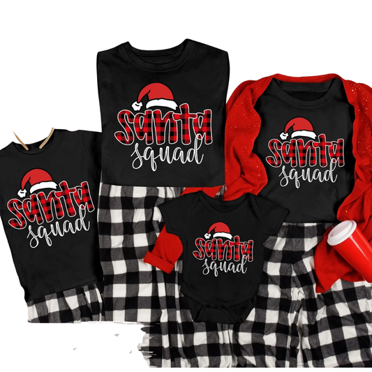 Santa Squad Family Matching T Shirt, Christmas Family Shirts ET1269