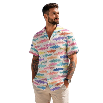 Colorful Fish Hawaiian Shirt Men And Women, Fish Lover Hawaiian Shirts HE0496