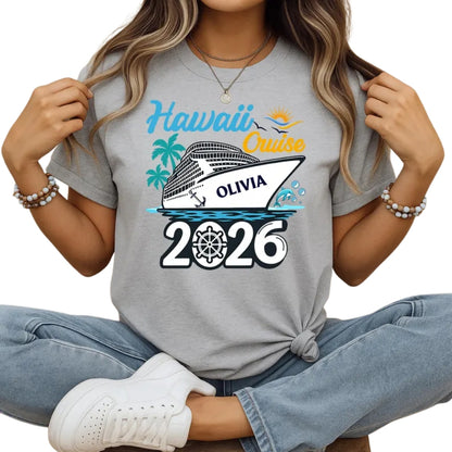 Custom Matching Family Cruise Squad Vacation T Shirts, Custom Cruise Family Vacation Shirts ET0071