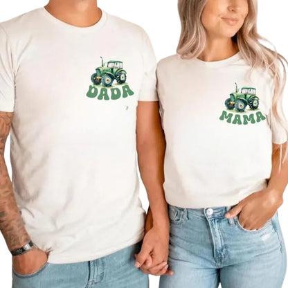 Custom Green Trucker First Birthday Matching Family T Shirts, Custom Family 1st Birthday Shirts ET0232