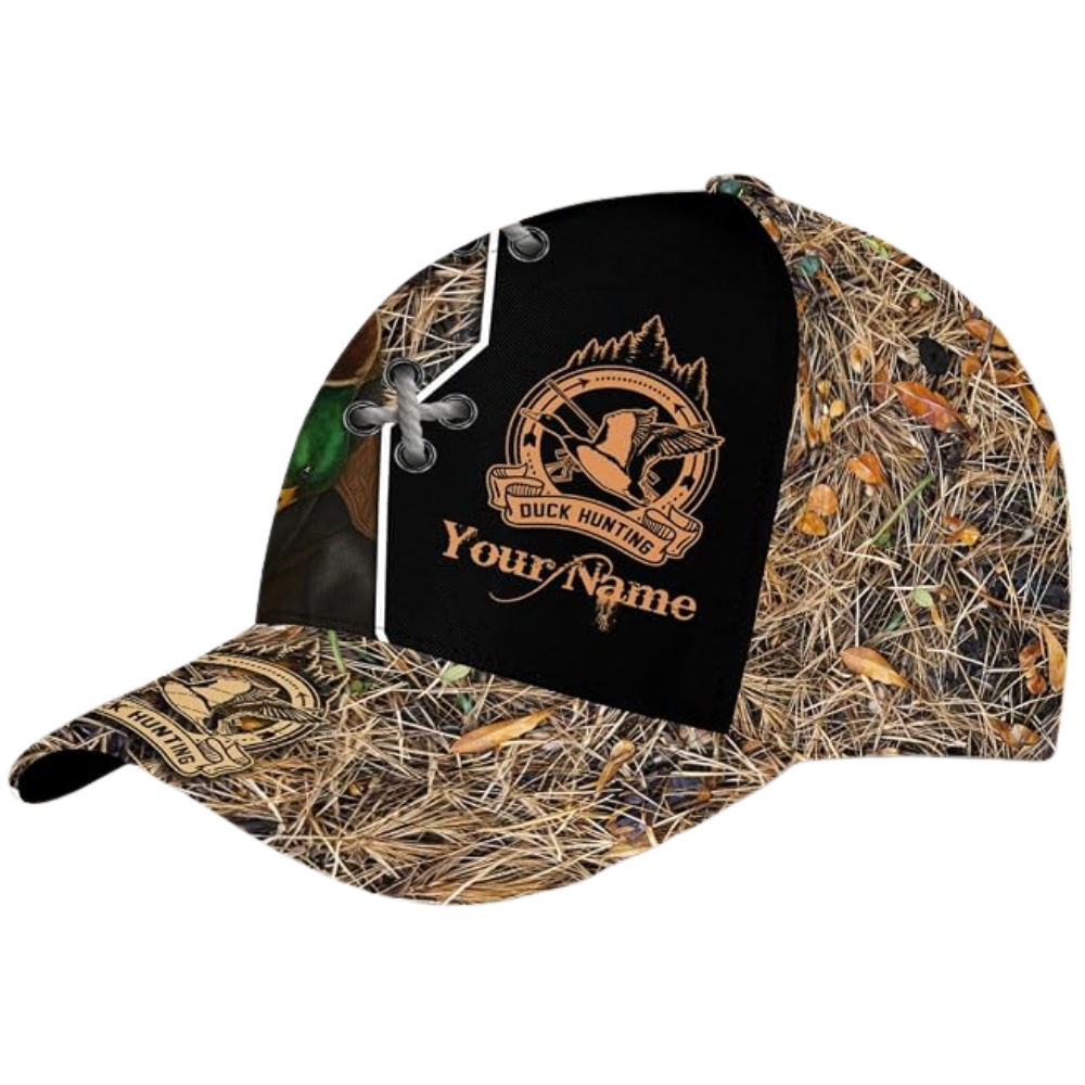 Custom Duck Hunting With Dog Baseball Cap, Custom 3D Printed Duck Hunting Caps Hats CP0533