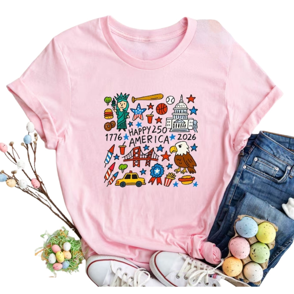 Happy 250th Anniversary Matching Family T Shirts, Matching 4th Of July Family Shirts ET0665