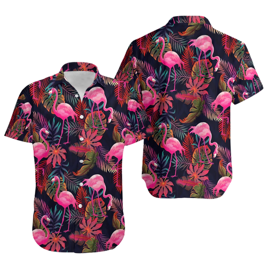 Flamingo Tropical Hawaiian Shirt For Men Women, Flamingo Lover Hawaiian Shirts HE0271