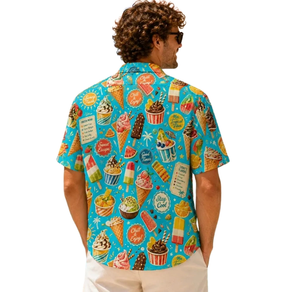 Ice Cream Hawaiian Shirt For Men And Women, Ice Cream Beach Hawaiian Shirts HE0497